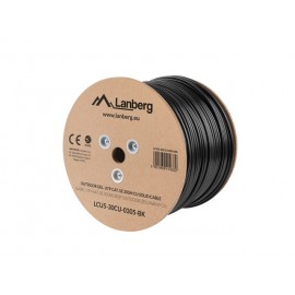 Lanberg cable de red 305 m Cat5e U/UTP (UTP) Negro lcu5-30cu-0305-bk