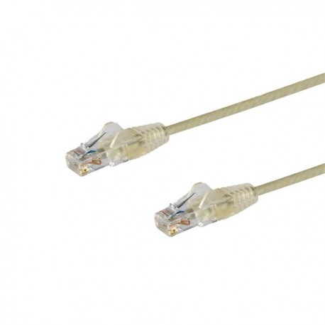 StarTech.com Cable Cat6 de 3m - Delgado - con Conectores RJ45 sin Enganches - Gris N6PAT300CMGRS