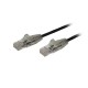 StarTech.com Cable Cat6 de 3m - Delgado - con Conectores RJ45 sin Enganches - Negro N6PAT300CMBKS