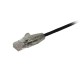 StarTech.com Cable Cat6 de 3m - Delgado - con Conectores RJ45 sin Enganches - Negro N6PAT300CMBKS