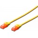 Ewent  cable de red 3 m Cat6 U/UTP (UTP) Amarillo EW-6U-030Y