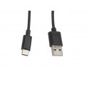 Lanberg cable USB 1 m 2.0 USB A USB C Negro ca-usbo-10cc-0010-bk