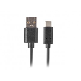 Lanberg  cable USB 1,8 m 2.0 USB A USB C Negro ca-usbo-20cu-0018-bk