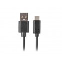 Lanberg  cable USB 1,8 m 2.0 USB A USB C Negro ca-usbo-20cu-0018-bk