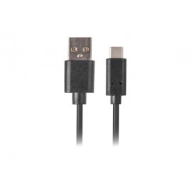 Lanberg cable USB 0,5 m 2.0 USB C USB A Negro ca-usbo-20cu-0005-bk