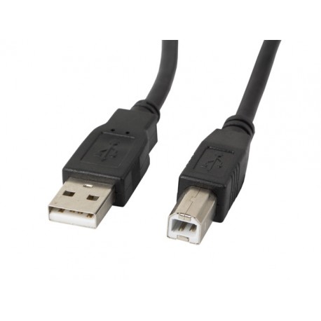 Lanberg cable USB 1,8 m 2.0 USB B Negro ca-usba-11cc-0018-bk