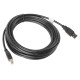 Lanberg cable USB 5 m 2.0 USB B Negro ca-usba-10cc-0050-bk