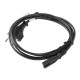 Lanberg cable de transmisión Negro 1,8 m C7 acoplador CEE7/16 ca-c7ca-11cc-0018-bk