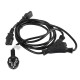 Lanberg cable de transmisión Negro 2 m C13 acoplador CEE7/7 ca-c13c-13cc-0018-bk