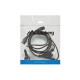 Lanberg cable de transmisión Negro 2 m C13 acoplador CEE7/7 ca-c13c-13cc-0018-bk