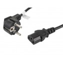 Lanberg cable de transmisión Negro 1,8 m C13 acoplador CEE7/7 ca-c13c-11cc-0018-bk