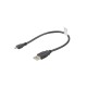 Lanberg cable USB 0,3 m 2.0 Micro-USB B USB A Negro ca-usbm-10cc-0003-bk