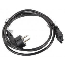 Lanberg cable de transmisión Negro 1,8 m CEE7/7 C5 acoplador ca-c5ca-11cc-0018-bk