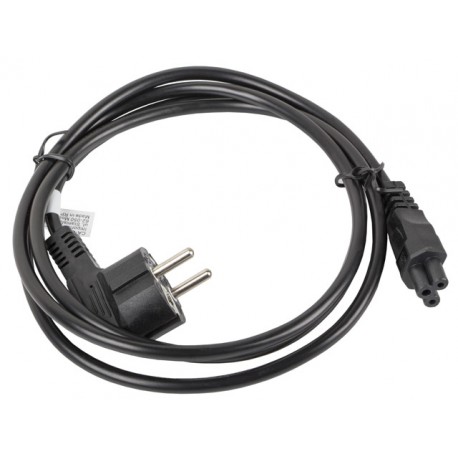 Lanberg cable de transmisión Negro 1,8 m CEE7/7 C5 acoplador ca-c5ca-11cc-0018-bk