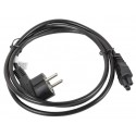 Lanberg cable de transmisión Negro 1,8 m CEE7/7 C5 acoplador ca-c5ca-11cc-0018-bk