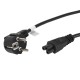 Lanberg cable de transmisión Negro 1,8 m CEE7/7 C5 acoplador ca-c5ca-11cc-0018-bk