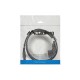 Lanberg cable de transmisión Negro 1,8 m CEE7/7 C5 acoplador ca-c5ca-11cc-0018-bk