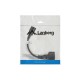 Lanberg cable de transmisión Negro 0,18 m C14 acoplador ca-c14e-10cc-0018-bk