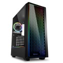 Sharkoon RGB LIT 200 Midi ATX Tower Negro 4044951028160