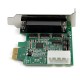 StarTech.com Tarjeta Adaptadora PCI Express Serie de 4 Puertos RS232 - UART 16950 - Perfil Bajo PEX4S953LP