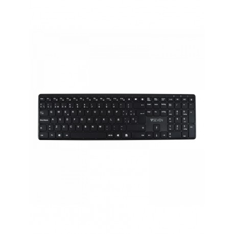 V7 Teclado Bluetooth KW550ESBT de 2,4 GHz, modo dual, QWERTY español: negro KW550ESBT