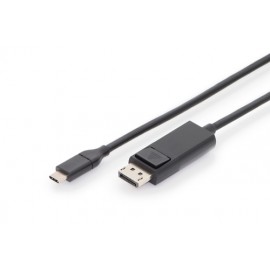 ASSMANN Electronic AK-300333-020-S adaptador de cable USB-C DisplayPort Negro