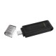 Kingston Technology DataTraveler 70 unidad flash USB 128 GB USB Tipo C 3.2 Gen 1 (3.1 Gen 1) Negro DT70/128GB