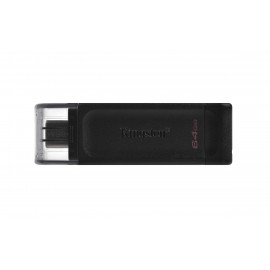 Kingston Technology DataTraveler 70 unidad flash USB 64 GB USB Tipo C 3.2 Gen 1 (3.1 Gen 1) Negro DT70/64GB