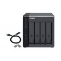 QNAP TR-004 unidad de disco multiple Negro