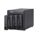 QNAP TR-004 unidad de disco multiple Negro