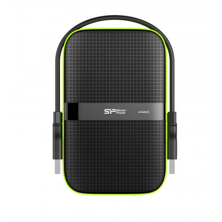 Silicon Power Armor A60 disco duro externo 4000 GB Negro, Verde SP040TBPHDA60S3K