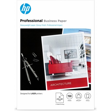 HP 7MV83A papel para impresora de inyección de tinta A4 (210x297 mm) Brillo Blanco