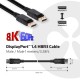 CLUB3D DisplayPort 1.4 HBR3 Cable 1metro Macho/Macho 8K60Hz - CAC-2067