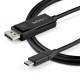 StarTech.com 2m - Cable USB-C a DisplayPort 1.4 - Bidireccional - CDP2DP142MBD