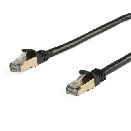 StarTech.com Cable de 7m de Red Ethernet CAT6a Negro RJ45 STP - 6ASPAT7MBK