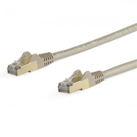 StarTech.com Cable de 5m de Red Ethernet CAT6a Gris RJ45 STP - 6ASPAT5MGR