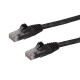 StarTech.com Cable de 7,5m Cat6 Ethernet de Red Negro - RJ45 sin Enganches - 24AWG - N6PATC750CMBK