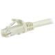 StarTech.com Cable de 1,5m Cat6 Ethernet de Red Blanco - RJ45 sin Enganches - 24AWG - N6PATC150CMWH