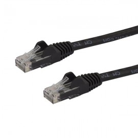 StarTech.com Cable de 1,5m Cat6 Ethernet de Red Negro - RJ45 sin Enganches - 24AWG - N6PATC150CMBK