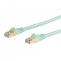 StarTech.com Cable de 10m de Red Ethernet CAT6a Aqua RJ45 STP - 6ASPAT10MAQ