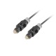 Lanberg CA-TOSL-10CC-0020-BK cable de fibra optica 2 m TOSLINK Negro