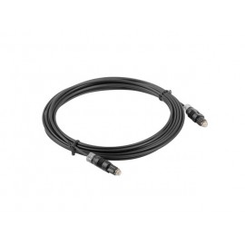 Lanberg CA-TOSL-10CC-0010-BK cable de fibra optica 1 m TOSLINK Negro