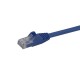 StarTech.com Cable de 1,5m Cat6 Ethernet de Red Azul - RJ45 sin Enganches - 24AWG - N6PATC150CMBL