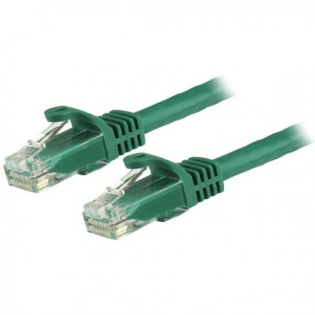 StarTech.com Cable de 1,5m Cat6 Ethernet de Red Verde - RJ45 sin Enganches - 24AWG - N6PATC150CMGN