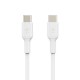 Belkin CAB003BT2MWH cable USB 2 m USB C Blanco