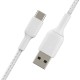 Belkin CAB002BT3MWH cable USB 3 m USB A USB C Blanco