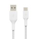 Belkin CAB002BT3MWH cable USB 3 m USB A USB C Blanco