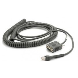 Zebra CBA-R06-C20PBR cable de serie Negro 6 m RJ-45 DB9