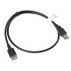 Lanberg CA-USBE-10CC-0007-BK cable USB 0,7 m 2.0 USB A Negro