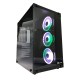 TALIUS caja Atx gaming Cronos RGB cristal templado USB 3.0 Escritorio Negro